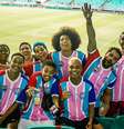 Ação inédita pelo dia da visibilidade trans busca fortalecer ainda mais a presença LGBTQIAP+ nos estádios  Foto: Laura Samily / Mídia NINJA