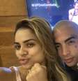 Guimê e Lexa, sua esposa, assistem UFC antes do cantor entrar no BBB 23 - Crédito: Reprodução/Twitter  Foto: Sport Life