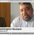 Octávio Guedes e Washigton Quaquá tiveram um embate ao vivo  Foto: Reprodução/TV