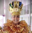 O Rei Momo do carnaval de Salvador, Alan Nery, de 35 anos  Foto: Reprodução/Instagram