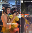 Lore Improta e Pedro Sampaio usam mototáxi para chegar ao circuito de carnaval de Salvador  Foto: Reprodução/Redes Sociais