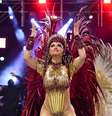 Mileide Mihaile arrasou com aplique de 2m e fantasia ultracavada ao estrear como rainha de bateria da Independente Tricolor no carnaval 2023 em 17 de fevereiro de 2023.  Foto: AGNews, Leo Franco / Purepeople