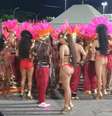Fantasias da ala dos passistas da Estácio de Sá não ficam prontas para desfile da escola na Sapucaí  Foto: Reprodução/Twitter 