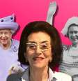 Renata da Cunha Bueno Mellão entre Elizabeth II no seu último ano de vida e em foto na visita ao Brasil em 1968  Foto: Fotos: Reproduções