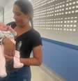 Zuleide e a filha de 7 dias, sobreviventes de deslizamento em São Sebastião, litoral de São Paulo  Foto: Renata Cafardo/Estadão