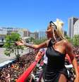 Ludmilla comandou o Fervo da Lud na manhã desta terça-feira, 21, no centro do Rio de Janeiro.  Foto: Marcelo de Jesus/Terra