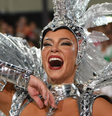 Paolla Oliveira durante o desfile da Grande Rio, na madruga desta segunda-feira, 20  Foto: Alexandre Brum/Terra