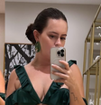 Mariana Bridi roubou a cena, na tarde desta quinta-feira (23), ao exibir um look fashionista .  Foto: Reprodução, Instagram / Purepeople