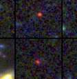 Essas imagens fornecidas pela Nasa e pela ESA mostram seis galáxias massivas  Foto: NASA, ESA, CSA, I. LABBE