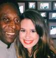 Pelé e Gemima continuaram muito próximos mesmo após o fim do casamento dele com Assíria  Foto: Reprodução/Instagram