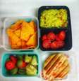 Lanchinhos para a escola com guacamole como acompanhamento   Foto: Natalia Manginelli