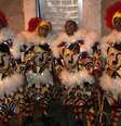 Grupo de bate-bolas se fantasia de Hitler durante carnaval no Rio de Janeiro  Foto: Reprodução/Twitter