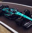 Fernando Alonso pilota o AMR23 no shakedown  Foto: Aston Martin / Twitter