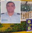 Tenente da PM de Mato Grosso foi flagrado com mais de 100 kg de drogas  Foto: Divulgação/PRF