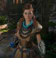 Aloy, heroína de Horizon, está em Call of the Mountain, mas como coadjuvante  Foto: Firesprite / Divulgação