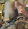 MS: cadeirantes brigam dentro de ônibus em Campo Grande  Foto: Reprodução