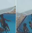 Menino de 8 anos pula em piscina e salva bebê que se afogava   Foto: Reprodução/GBMar