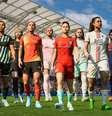 Jogadoras com os uniformes da NWSL em FIFA 23  Foto: EA / Divulgação