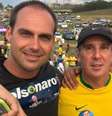 Eduardo Bolsonaro com João José Tafner  Foto: Redes sociais 