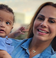 Joaquim, filho de Viviane Araujo, tem feito muito sucesso no perfil da atriz.  Foto: Reprodução, Instagram / Purepeople