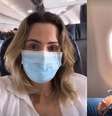 Ana Paula Renault e Nikolas Ferreira (PL) viajaram lado a lado em avião  Foto: Reprodução/Instagram