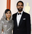 Malala Yousafzai e Asser Malik   Foto: E!Entertainment/Divulgação / Elas no Tapete Vermelho