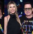 Após plásticas, Marrone compareceu ao show de Hugo e Guilherme ao lado da namorada, Anna Paula Farfalla.  Foto: AGNews / Purepeople