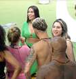 Dania Mendez chegou à casa do BBB 23 na tarde desta quarta-feira, 15  Foto: Reprodução/Globo