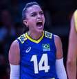 Natinha em ação pelo Brasil.  Foto: Divulgação/ Confederação Brasileira de Vôlei (CBV) / Sport Life