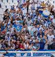 Torcida do Água Santa faz festa na Vila Belmiro, onde a equipe eliminou o Bragantino e se classificou à final do Paulista  Foto: Reprodução
