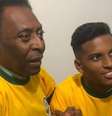 Pelé e Rodrygo.  Foto: Reprodução/Instagram / Estadão