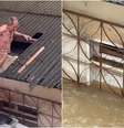 Idoso é resgatado pelo telhado de casa quase submersa no Acre  Foto: Reprodução/Redes Sociais