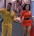 Larissa retornou ao jogo com Fred Nicácio, após repescagem  Foto: Divulgação/Globoplay / Pipoca Moderna