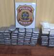 Mais de 100kg de cocaína apreendida em convés de navio no RS  Foto: Divulgação/PF / Porto Alegre 24 horas