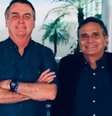 Jair Bolsonaro (PL) ao lado de Nelson Piquet  Foto: Jair M. Bolsonaro/Twitter