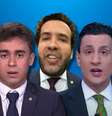 Confusão ente Nikolas e Janones fez o âncora Pavinatto virar notícia ao criticar a pessoa errada  Foto: Fotomontagem: Blog Sala de TV