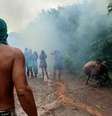 Quilombolas de Alcântara em meio a ação de reintegração de posse violenta.  Foto: Imagem: Quilombolas de Vista Alegre / Alma Preta