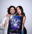 Bruna Marquezine e Xolo Maridueña na CCXP de 2022 para divulgar o filme 'Besouro Azul', da DC  Foto: Instagram/ @brunamarquezine / Estadão