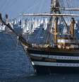 Amerigo Vespucci é usado como navio-escola pela Marinha Militar italiana  Foto: ANSA / Ansa - Brasil