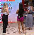 Larissa, Amanda e Bruna criticaram o queridômetro desta terça  Foto: Reprodução/TV Globo