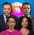 Heraldo Pereira, Zileide Silva, Flavia Oliveira e Fred Ferreira estão entre os poucos jornalistas negros da Globo  Foto: Fotomontagem: Blog Sala de TV