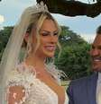 Eduardo Costa e Mariana Polastreli se casaram neste sábado, 8 de abril de 2023.  Foto: Reprodução, Instagram Stories / Purepeople