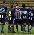 O resultado confirmou o título da Taça Rio para os alvinegros, que garantem vaga para a Copa do Brasil de 2024.  Foto: ( Vitor Silva/Botafogo) / Gazeta Esportiva