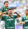 Gabriel Menino, do Palmeiras, comemora gol marcado no duelo com o Água Santa na final do Paulistão neste domingo, 9.  Foto: Marcello Zambrana/AGIF / Reuters