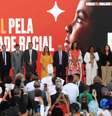 Imagem mostra o presidente Lula e vários líderes do governo em 21 de março de 2023.  Foto: Imagem: Reprodução/Agência Brasil / Alma Preta