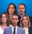 Natuza, Julia, Tralli, Caio e Daniela: jornalistas conectados com fontes quentes que passam informações exclusivas  Foto: Fotomontagem: Blog Sala de TV