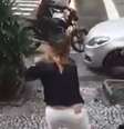 A ex-atleta de vôlei e nutricionista agrediu um entregador com a guia de uma coleira de cachorro em São Conrado, no Rio de Janeiro  Foto: Reprodução Instagram