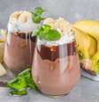 Mousse de banana e chocolate  Foto: Guia da Cozinha