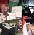 Materiais de apologia ao nazismo foi apreendido na casa de uma família em Maquiné (RS)  Foto: Reprodução/TV Globo
