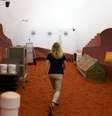 O Mars Dune Alpha da Nasa é um habitat impresso em 3D que serve como um análogo para longas missões ao planeta vermelho.  Foto: Divulgação 